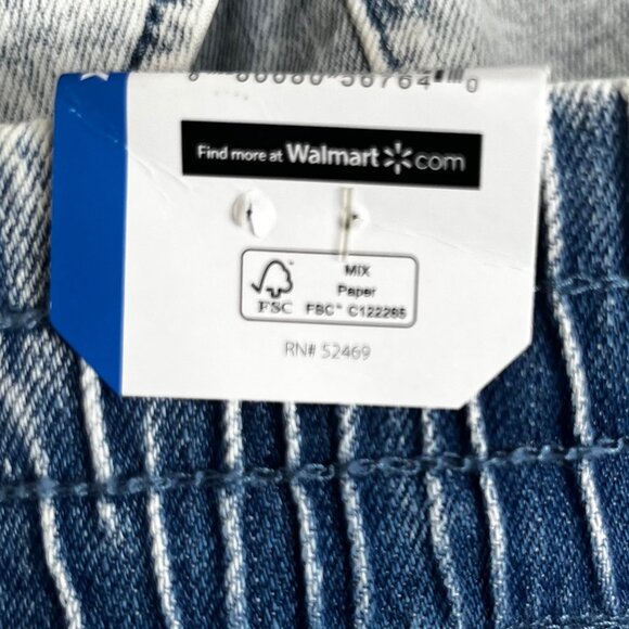 No Boundaries Denim Shorts Womens SIze 3X New Elastic Waist Drawstring Raw Hem - Picture 10 of 10